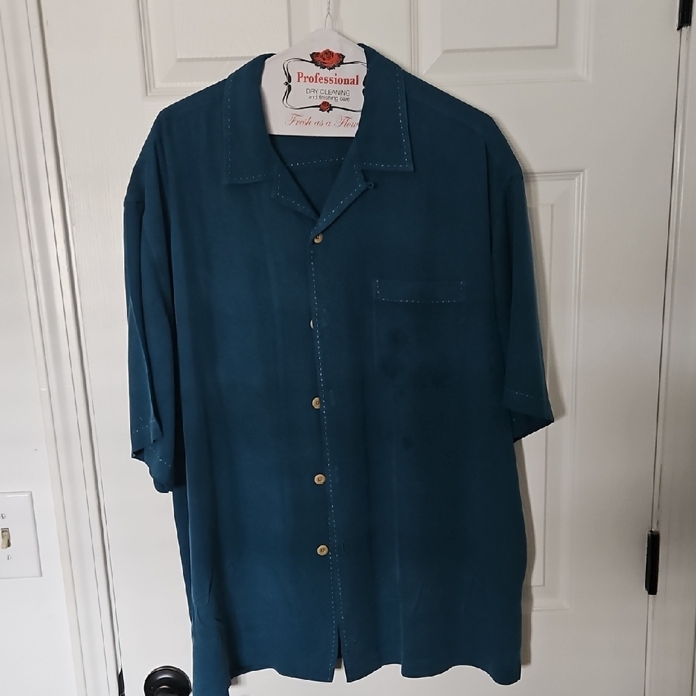 Teal Button-Up Shirt